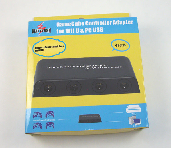 NEW Mayflash 4 Controller Port Wii U Gamecube Adapter Wii U PC Super S ...