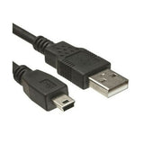 New 6 Foot Black Wii U Pro Controller USB Sync Charge Cable